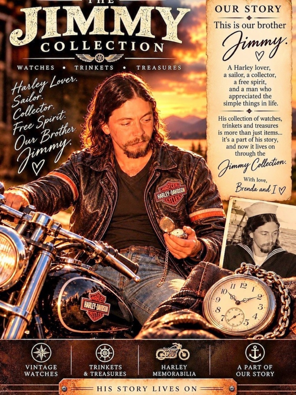 Harley-Davidson Vintage Collection Graphic Poster | AD